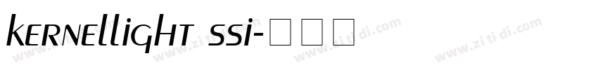 kernellight ssi字体转换